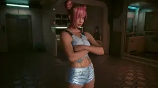 Cyberpunk female character creation cute girl