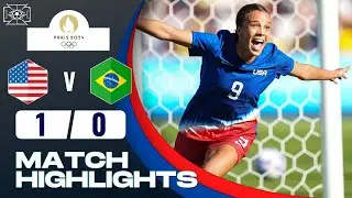 USA vs Brazil | 1-0 | Womens Football Final | Paris 2024 Highlights