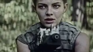 Army Woman Face Impaled Death Scene