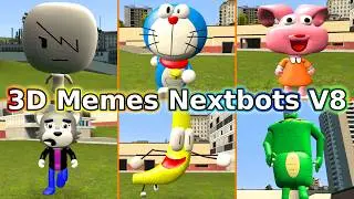 Gmod: 3D Memes Nextbots V8 // Memes in 3D █ Garrys Mod █