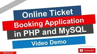 Ticket Booking System in PHP and MySQL