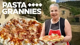 Elvira makes traditional Sardinian bread called "pane carasau" | Pasta Grannies