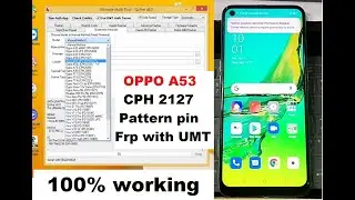 OPPO A53 CPH 2127 PATTERN PIN FRP UNLOCK WITH UMT