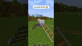 Invisible Rails In Minecraft! 😨 (はいよろこんで) 