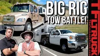 2020 Freightliner Luxury Hauler vs GMC Dually vs Worlds Toughest Towing Test | Ike Gauntlet