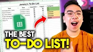 Google Sheets TO-DO LIST TUTORIAL! (Eisenhower Matrix) *5 mins*