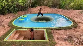 Building The Most Mysterious Deep Hole Underground Swimming Pool