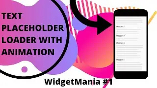 Flutter UI : Amazing Text Loader with animation | Text Placeholder Loading with Animation