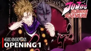 JoJo's Bizarre Adventure - Opening 1 [4K 60FPS | Creditless | CC]