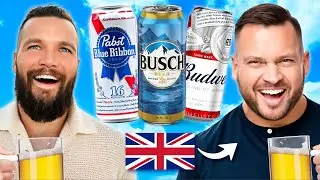 I Force a British Man To Try EVERY American Beer