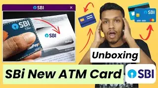 Sbi new rupay card welcome kit unboxing | sbi new atm card unboxing | sbi bank atm card unboxing