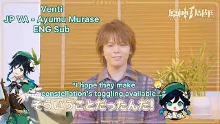Venti Japanese VA Ayumu Murase Interview For Genshin First Anniversary | Genshin Impact [ENG Sub]