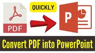 How To Convert PDF To PowerPoint Presentation Online | PDF Document into PPT (Easy Way)