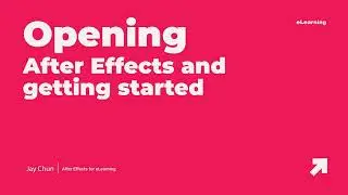 Opening After Effects 1 for eLearning Development