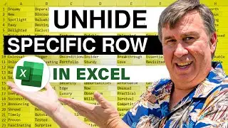 Excel - How To Unhide A Specific Row - Episode 2561b