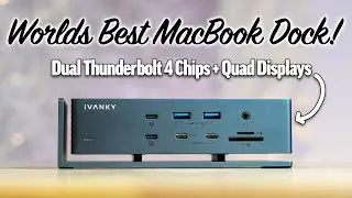 Worlds FIRST Hub for Quad Displays w/ Dual Thunderbolt 4 Chips - iVANKY FusionDock Max 1