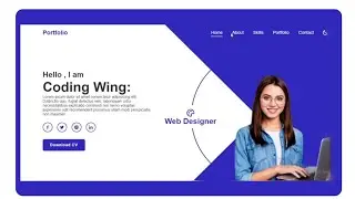 Build an Animated Portfolio Page from Scratch! | Learn HTML/CSS/JS | Coding Wing