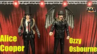 McFarlane Music Manics Alice Cooper & Ozzy Osbourne Action Figure Review & Comparison