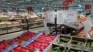 Польша Краков. Продукты, цены. Вкусный ужин 19.04.24. Poland Krakow. Products, prices