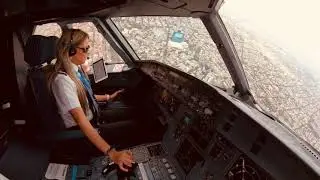 Airbus A320 Landing | Girl Pilot Landing in MEX 05R | 3 minutes of aviation