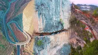 The Road of Death on the Cliff | China’s Cliff Wonders | Amazing Infrastructure