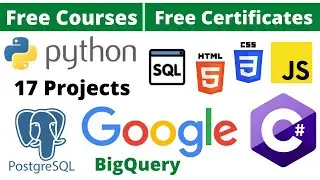 Udemy Free Certificate Courses 17 Projects Python C# Html CSS JS SQL Ruby Ajax Online Classes