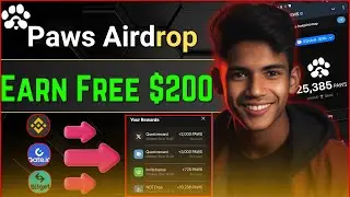 Paws Confirmed Airdrop Earn $200🔥 | Paws Airdrop Wallet Connect |  New Free Telegram Airdrop