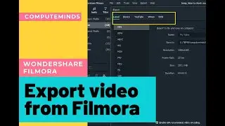 Export Video from Wondershare Filmora | How to download a Video from Filmora | Wondershare Filmora