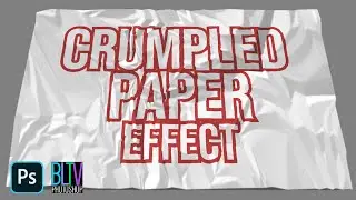 Photoshop: How to Create the CRUMPLED PAPER Effect