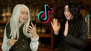 How Lucius tried to teach Severus how to be famous on TikTok || Harry Potter cosplay video