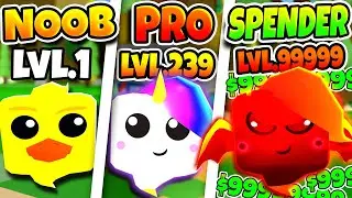 ROBLOX NOOB vs PRO vs ROBUX SPENDER in GHOST SIMULATOR