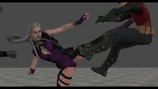 Sindel vs two Robins