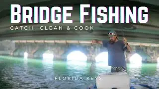 Caught in a Thunderstorm Bridge Fishing | Clean, Catch and Cook