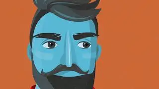 Beard Man (Adobe After Effects Animation)