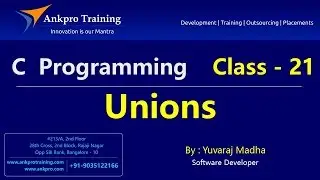 C language - Class 21 : Unions in C with examples  and Differences  between  Structures  and  Unions