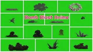 Bomb Blast Scenes Set Animated Green Screen HD