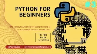 Python Basics Tutorial for Beginners #3 | Try, and except, nested conditionals | ProLinuxTutorials