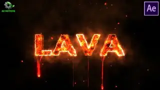 Burning Lava Effect In After Effects | Fire Title Animation | Energetic Title Animation