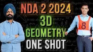 Three Dimensional geometry for NDA one shot ||all concepts and practice questions by Sandeep Brar ||