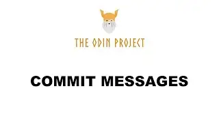 Commit Messages - Foundations - The Odin Project