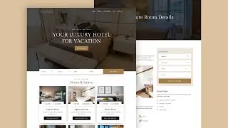 Build A Hotel Website Using React JS And Tailwind CSS