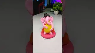 Ganpati ji idol making with clay 🌸 Ganpati Bappa morya ❤️🙏 