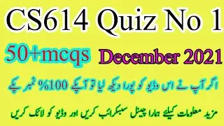 CS614 Quiz No 1 | CS614 First Quiz Fall 2021 || Virtual University  @Learning With Abid Ali