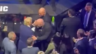 Triple H Hugs Donald Trump After Dancing to YMCA