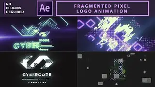 Fragmented Pixel Logo Animation | After Effects Tutorial