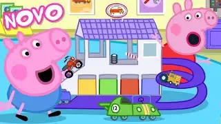 Peppa Pig Português Brasil | Garagem para Carros de Brinquedo | NOVO Contos da Peppa Pig