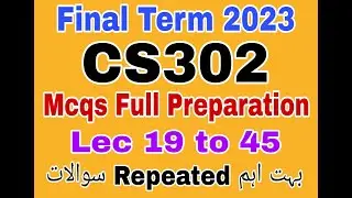 Cs302 Finalterm preparation 2023|cs302 finalterm mcqs 2023|cs302 finalterm preparation 2023| 