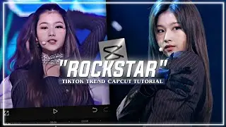 LISA "Rockstar" tiktok trend edit tutorial - capcut