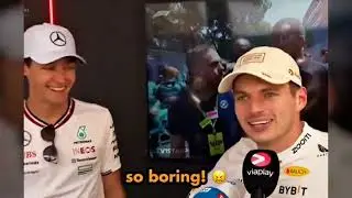 Max Verstappen & George Russell Joking About The Boring Race