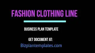 Fashion designer business plan - Template with example & Sample